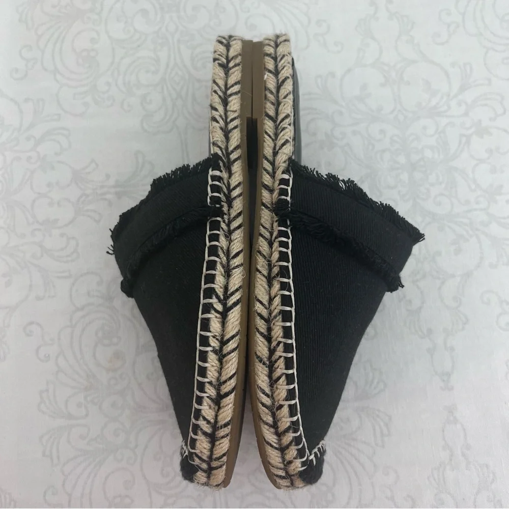 JOIE CAIN FLAT ESPADRILLE SLIP ON SANDALS SIZE 39
